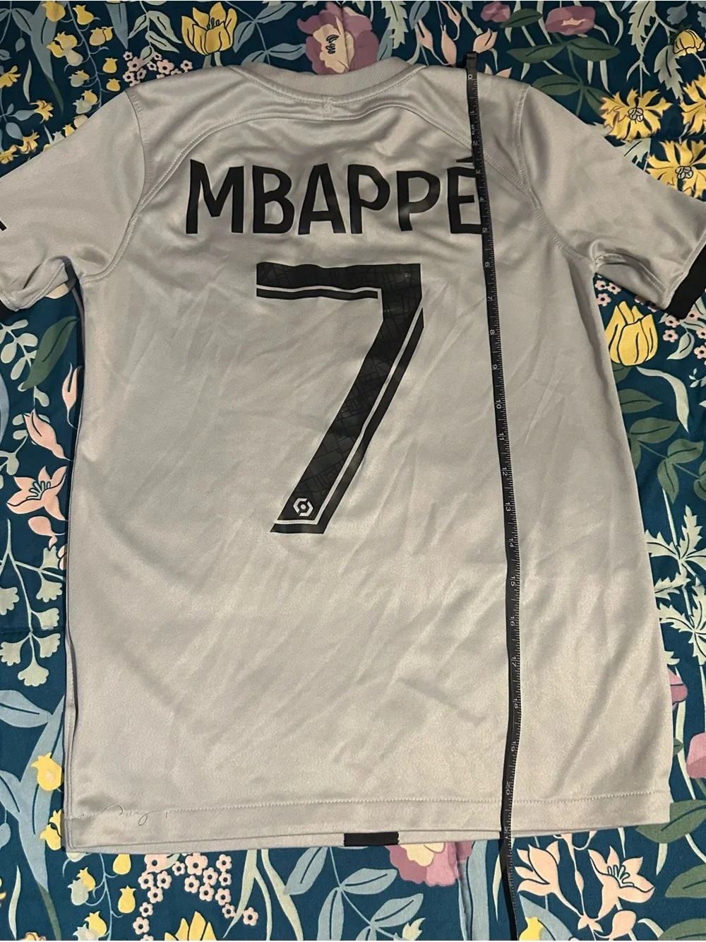 Kids Jersey Top - Light Gray/Black